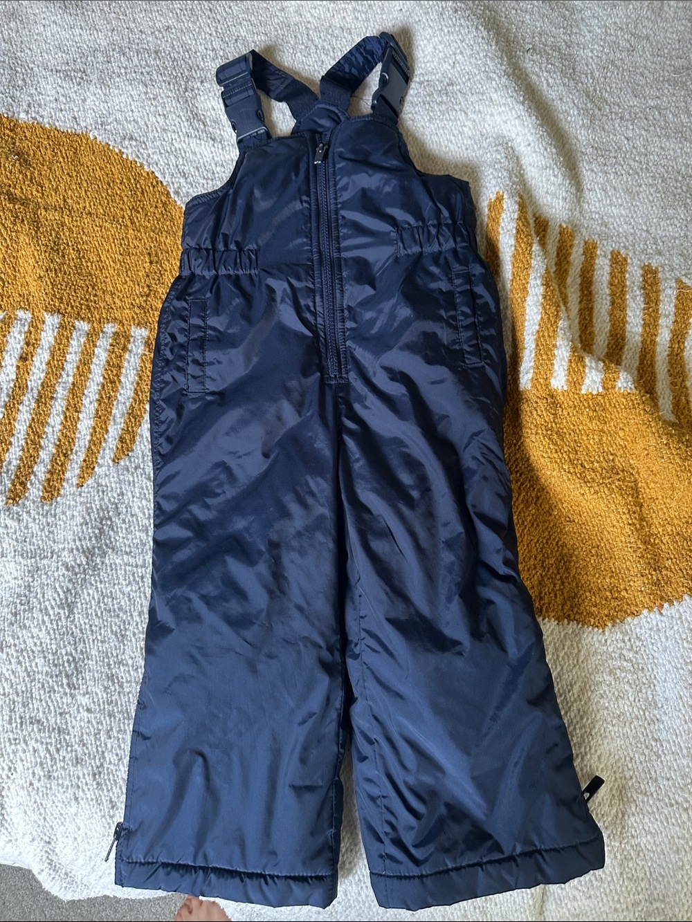 Kids Navy Snow Bib Pants